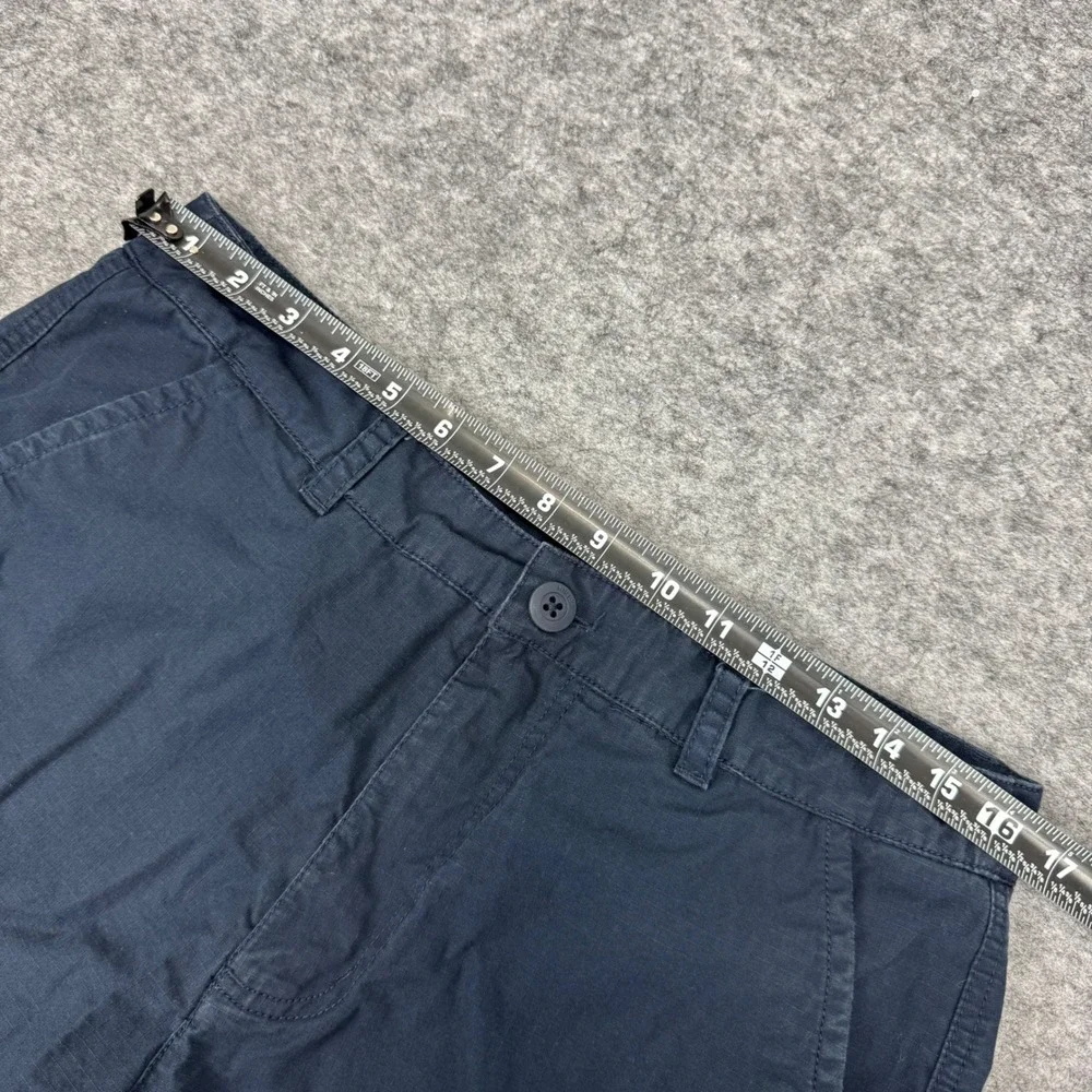 Nike Cargo Shorts‎ Navy Blue Cotton Blend Zip Pockets Men's Size 32